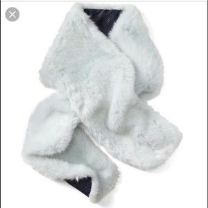 Banana Republic faux fur light blue wrap